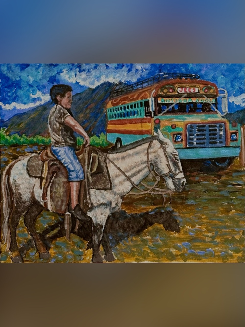 Pikaya - Original acrylic painting on 8X10” canvas board